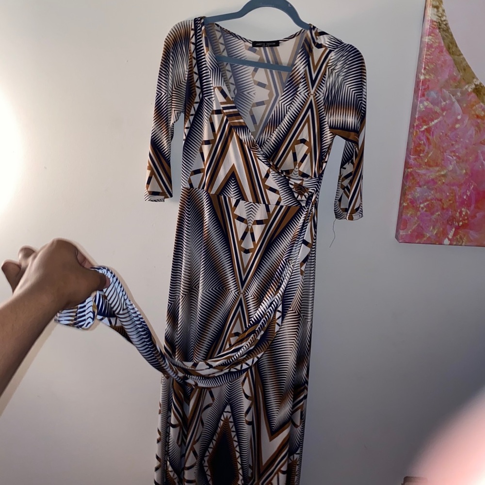 Long silk dress